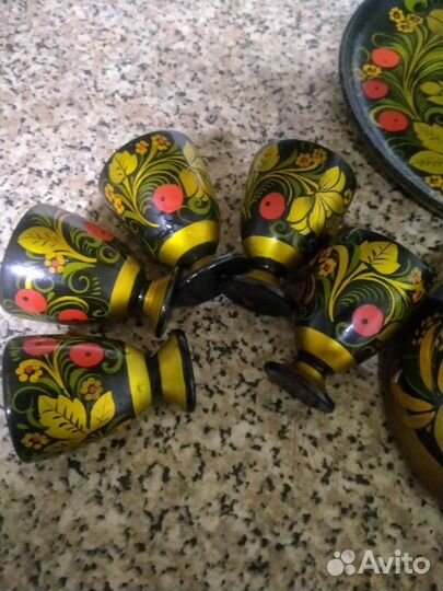 Деревянная посуда, хохлома