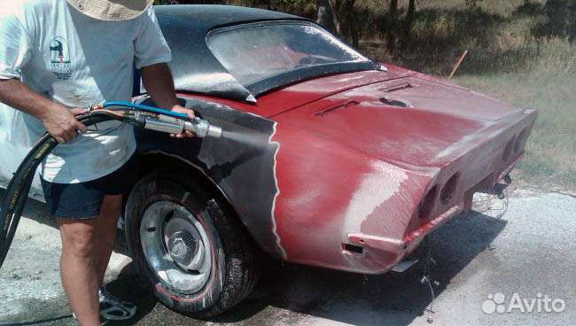 Пескоструйная обработка автомобилей + выезд