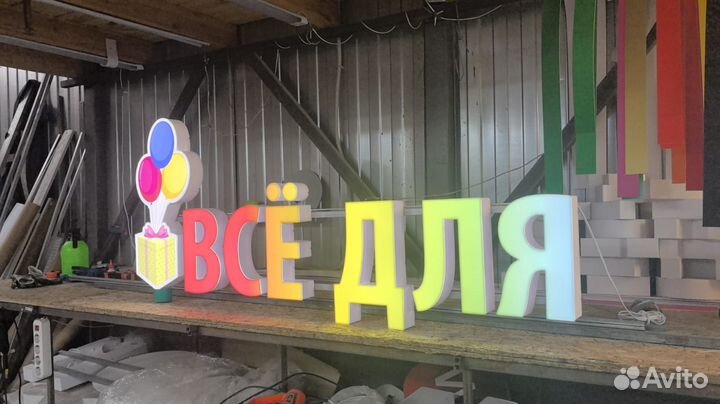 Рекламная вывеска Все для праздника
