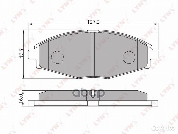 Колодки тормозные передние chevrolet Lanos/Spark