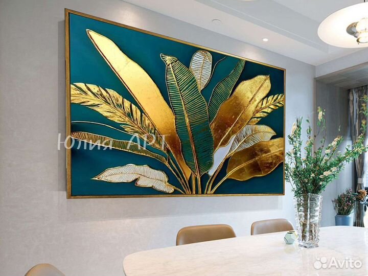 Картина интерьерная абстракция на холсте