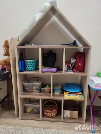 Стеллаж домик под игрушки