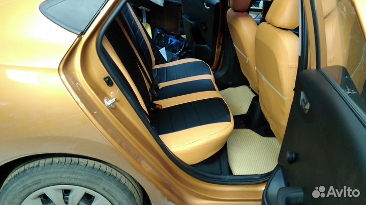 Авточехлы для Хёндай Солярис с 2017 с установкой