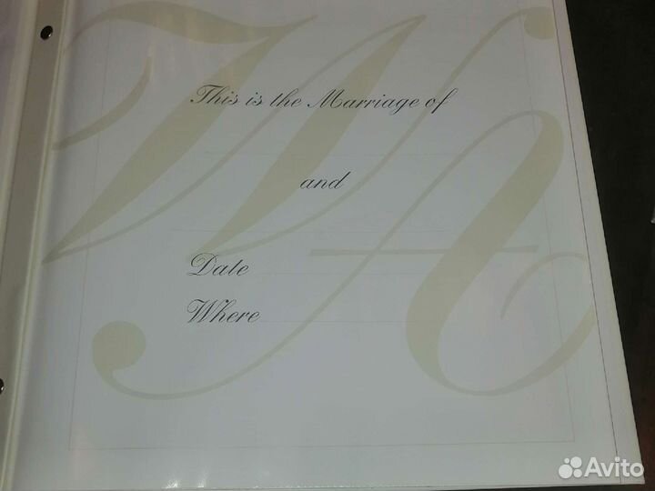 Альбом для фотографий свадебный