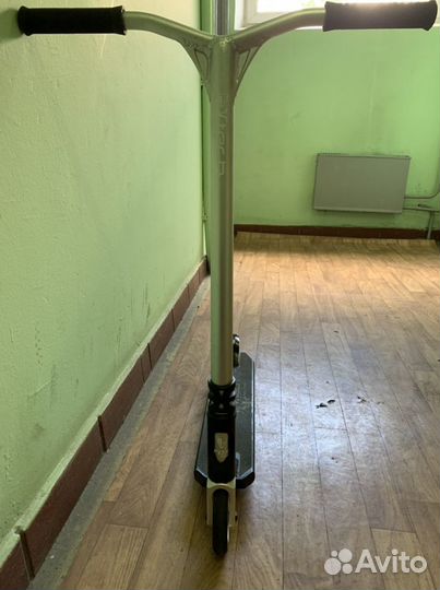 Трюковой самокат fox pro vtech серебряный