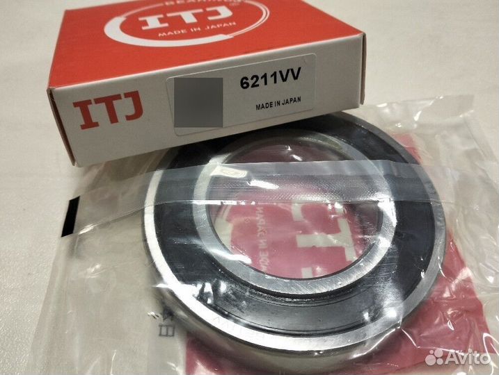 Подшипник радиальный шариковый однорядный ITJ Japan 6211VV (2RS) 180211