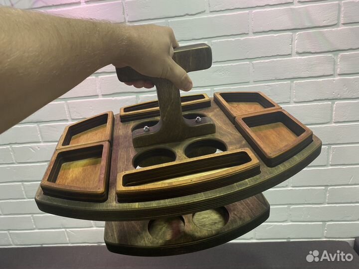 Менажница деревянная новая