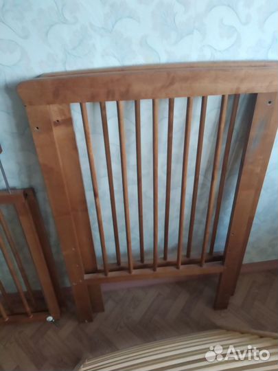 Кроватка детская б/у + матрас кокосовый в подарок