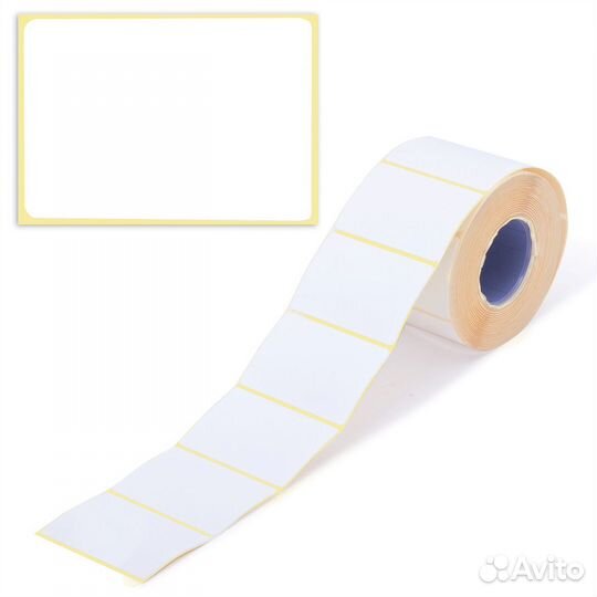 Термоэтикетка 75х120, белая (300шт/рул)