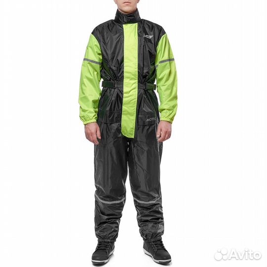 Мотокуртка Moteq Дождевик-bublle-DOG yellow