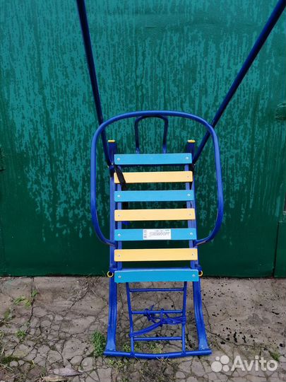 Детские санки на колёсиках