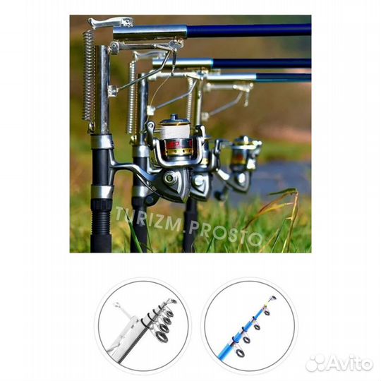 Самоподсекающая удочка с подставкой