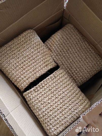 Корзина из джута для хранения органайзер