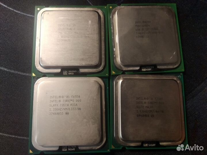 Intel E7500 / E6550 / Pentium 4 / Сeleron D