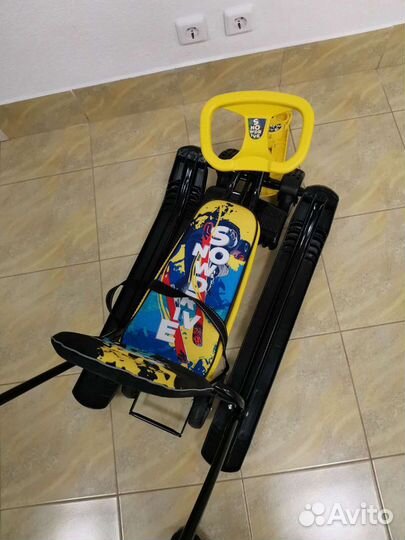 Снегокат Тимка sport 6 жёлто-чёрный