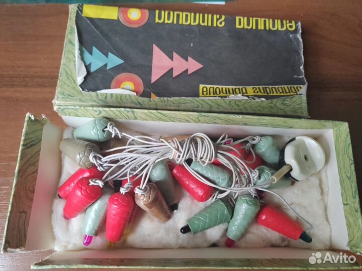 Гирлянда СССР шишки