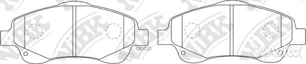 Колодки тормозные дисковые перед PN1233 NiBK