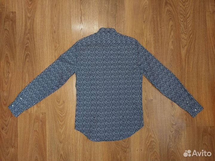 Рубашка мужская синяя Zara M(48)