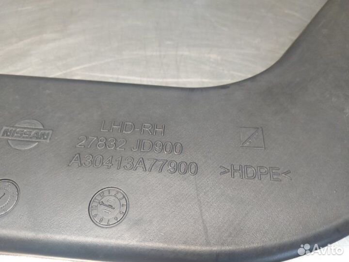 Воздуховод правый Nissan Qashqai+2 JJ10E MR20DE