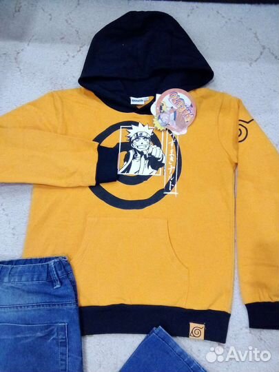 Толстовка новая + джинсы р.158