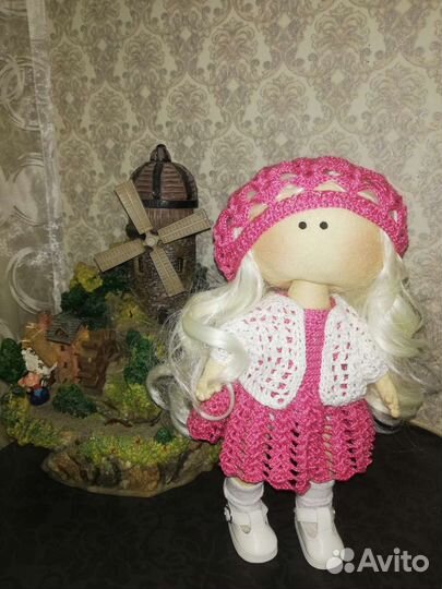 Кукла интерьерная текстильная ручной работы