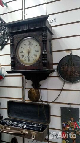Часы настенные немецкие,антиквариат
