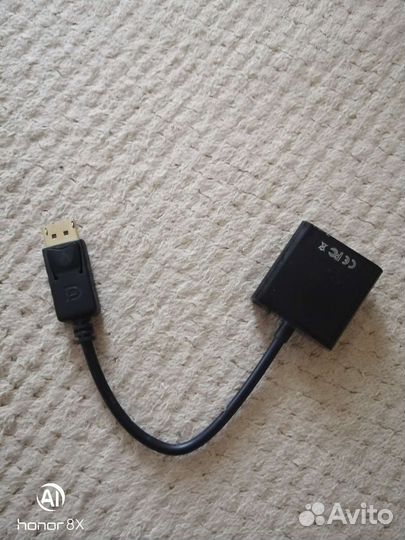 Видеопереходник (конвертер) DisplayPort на VGA