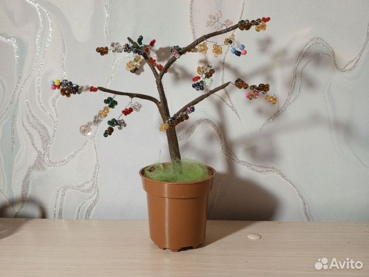 Деревья из бисера