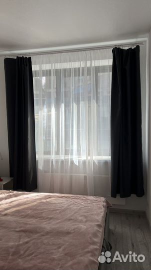 Шторы блекаут / графит / 230*300