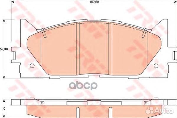 Колодки тормозные GDB3429 TRW