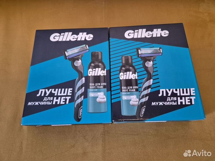 Набор Gillette пена, станок для бритья