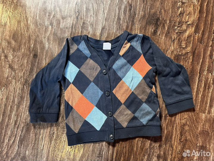 Кофты кардиганы на мальчика 74-80