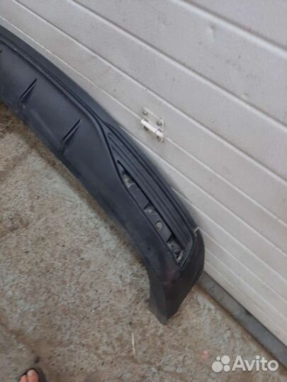 Hyundai solaris 2 юбка заднего бампера