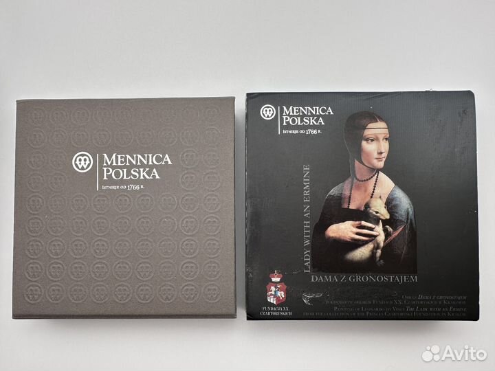 Ниуэ 1 доллар 2012. Дама с Горностаем. Proof