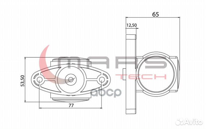 Фонарь габаритный рожок без ноги LED 24V стекл