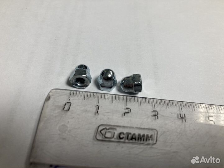 Гайки колпачковые М4 DIN 1587 цинк