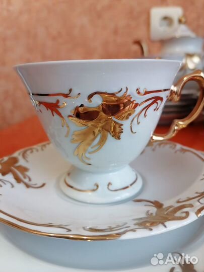 Чайный сервиз 1985 года. Кленовый лист. Новый