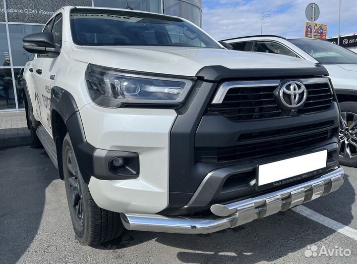 Защита передняя Toyota Hilux Black Onyx перемычки