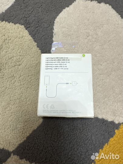 Кабель Apple lightning usb 2 метра