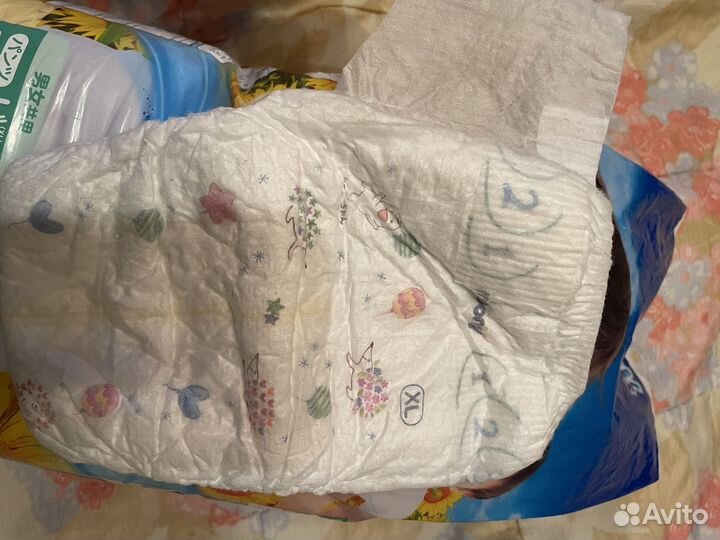 Памперсы и трусики moony 12-28 кг