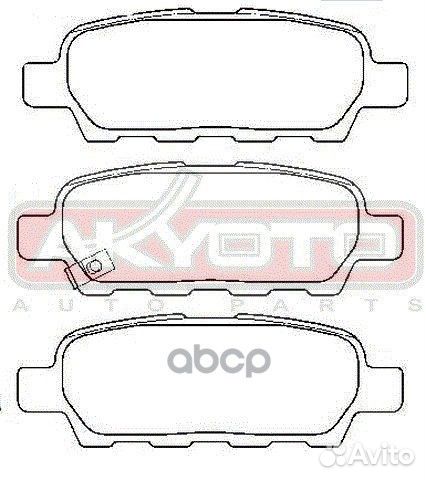 Колодки тормозные дисковые AKD-JA00A akyoto