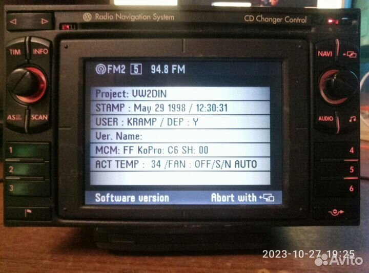 RNS MFD Golf 4