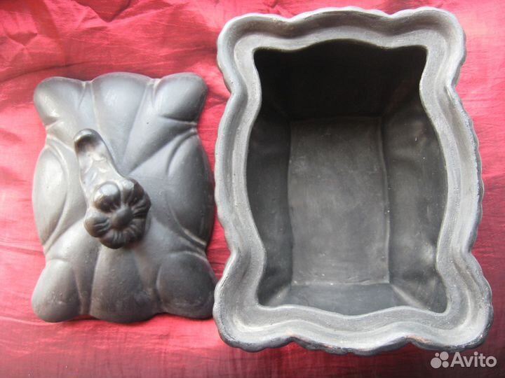 Шкатулка антиквариат керамика