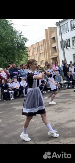 Школьная форма для девочки с фартуком