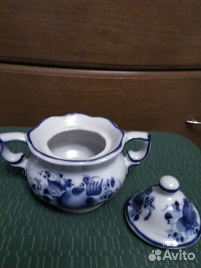 Сахарница Гжель