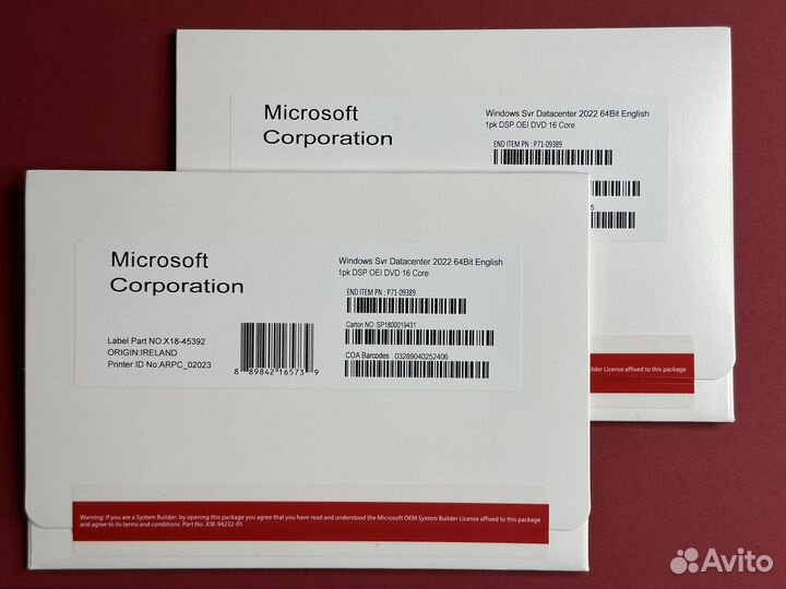 P71-09389 Windows Svr Datacntr 2022 16 Core