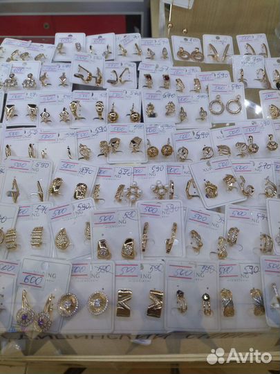 Серьги из медицинского сплава