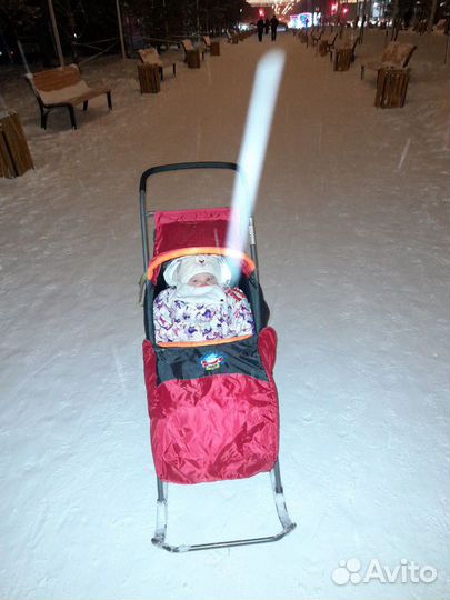 Коляска санки