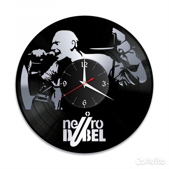Часы настенные Нейро Дюбель из винила, №1