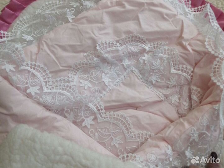 Конверт на выписку для девочки зима